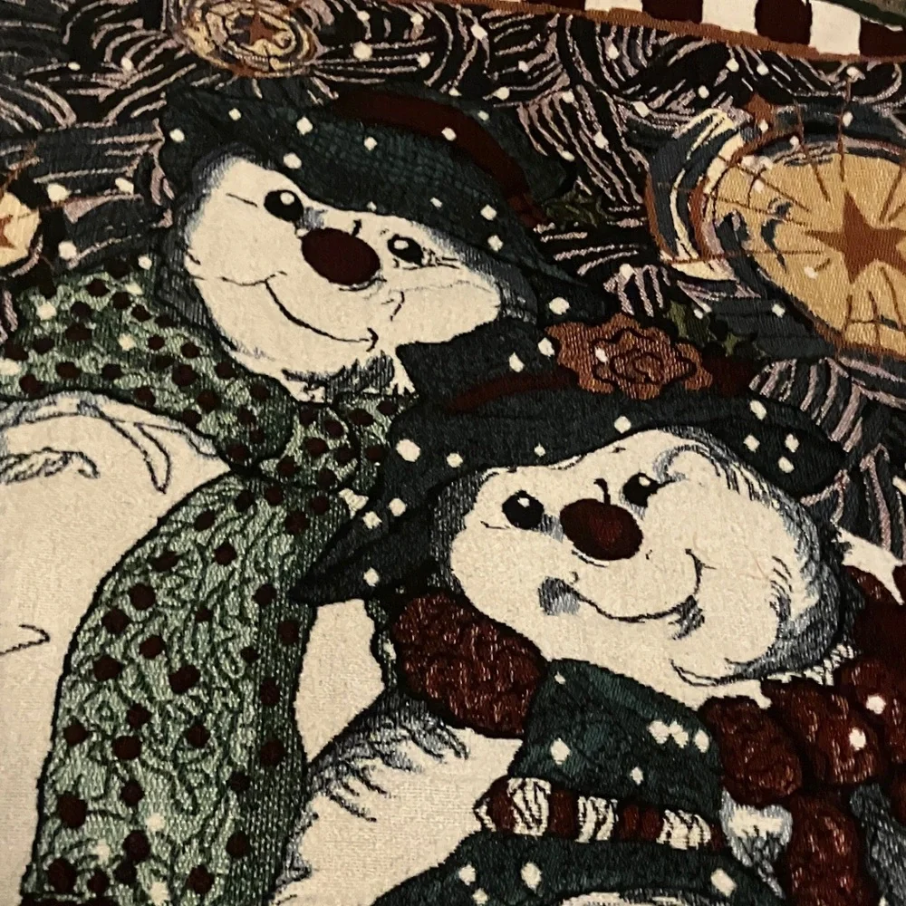 Festive‎ Snowman Tapestry Blanket 42”x64”